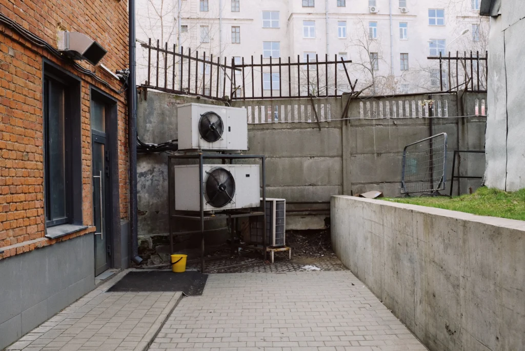 Picture of a pair of outdoor AC units