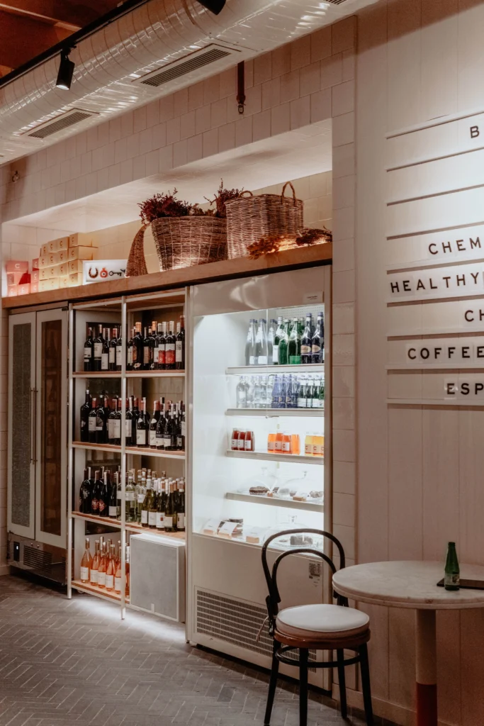 Picture of a restaurant display refrigerator