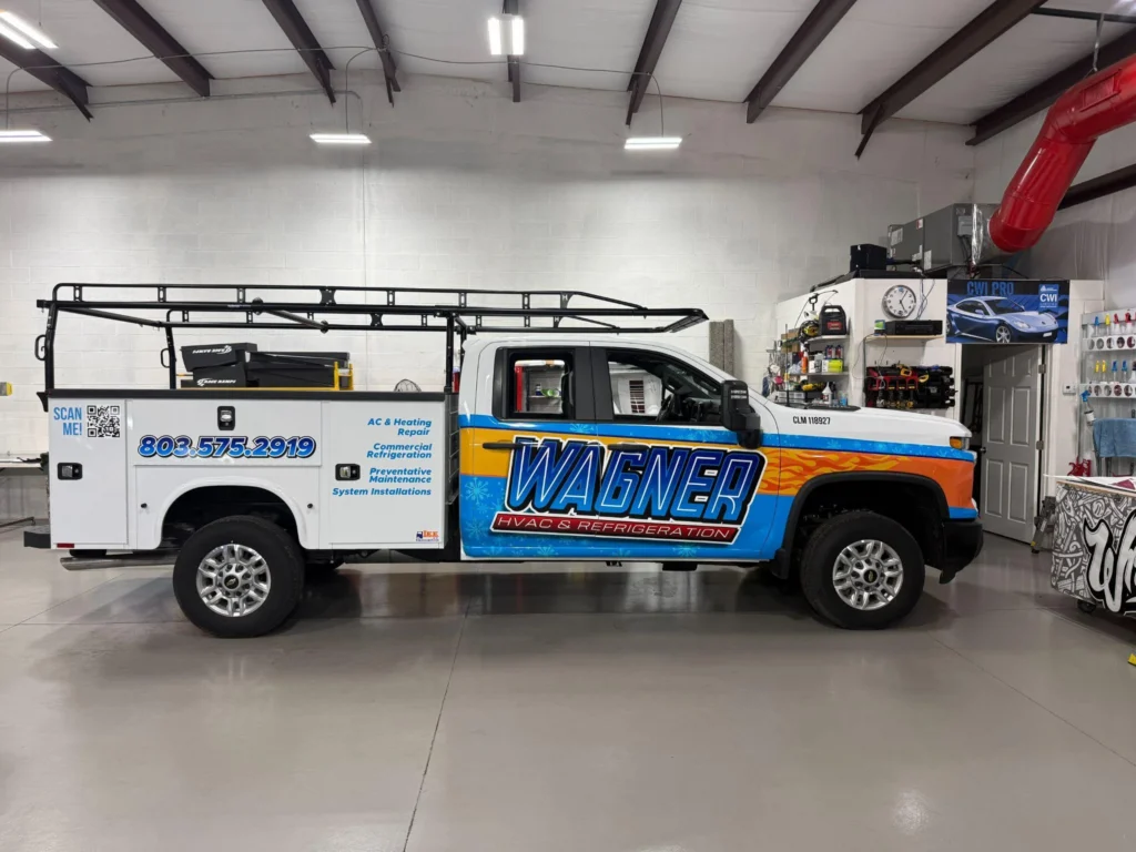 Picture of a Wagner HVAC service truck
